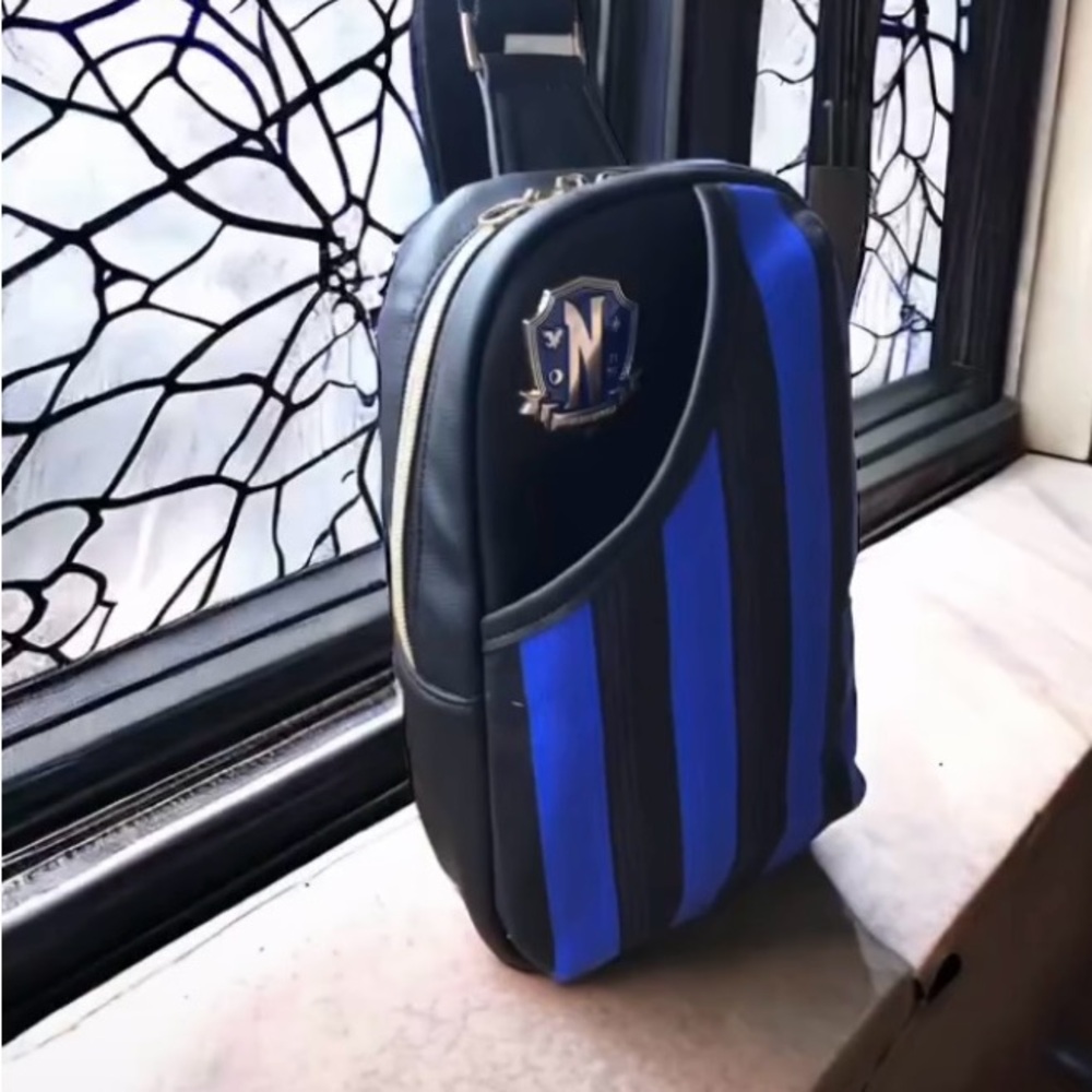 ‘Midweek’ Blue and Black Bag
This bag has a theme from a popular tv series